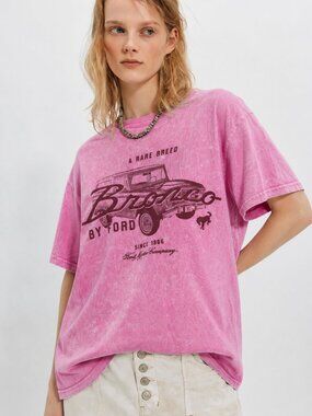 BRONCO MINERAL WASH RELAXED TEE